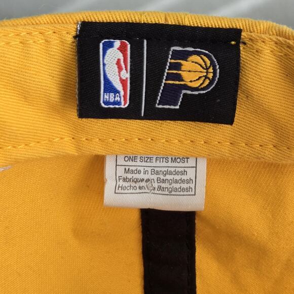 Indiana Pacers NBA Adidas Yellow Baseball Youth Cap Hat Snapback OSFA - Picture 9 of 10